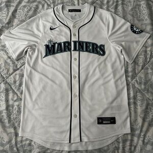 Nike 2024 Seattle Mariners White Jersey size Medium 100% authentic